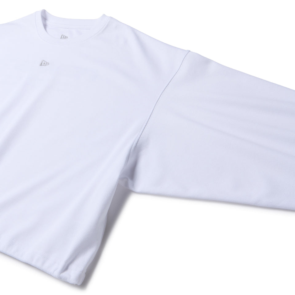 Women's 長袖 サイド ドローストリング Tシャツ ホワイト｜パフォーマンスアパレル