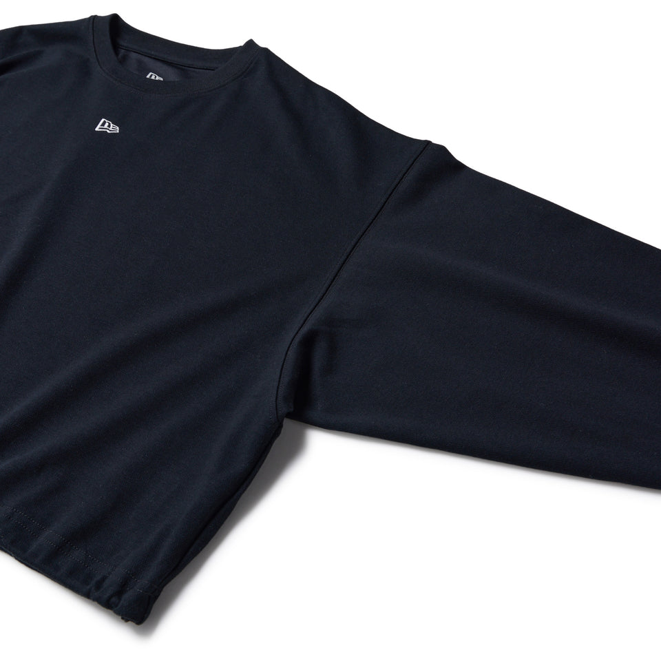 Women's 長袖 サイド ドローストリング Tシャツ ブラック｜パフォーマンスアパレル | NEW ERA ニューエラ公式オンラインストア