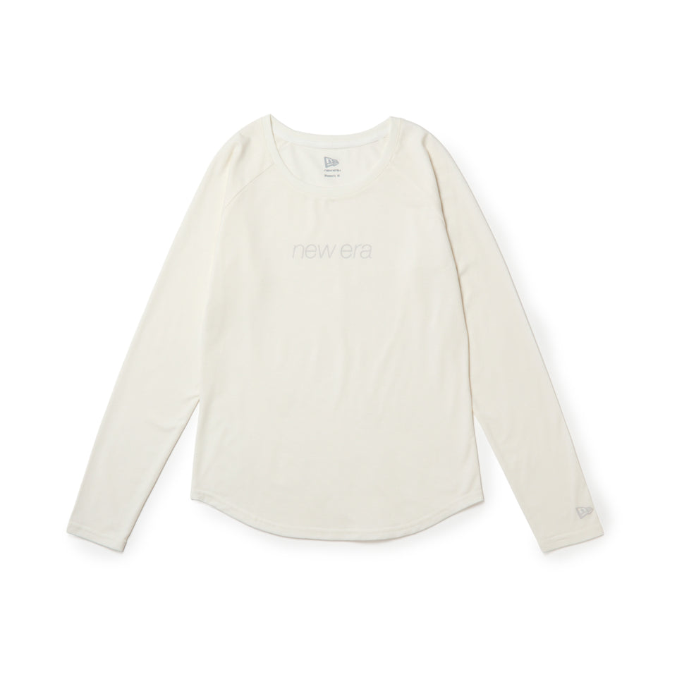 Women's 長袖 ミドルレングス Tシャツ アイボリー｜パフォーマンスアパレル | NEW ERA ニューエラ公式オンラインストア