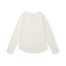 Women's 長袖 ミドルレングス Tシャツ アイボリー｜パフォーマンスアパレル | NEW ERA ニューエラ公式オンラインストア