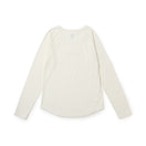 Women's 長袖 ミドルレングス Tシャツ アイボリー｜パフォーマンスアパレル | NEW ERA ニューエラ公式オンラインストア