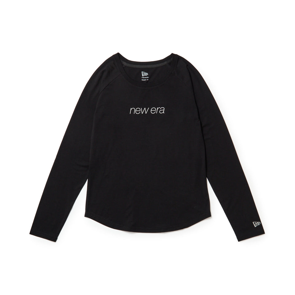 Women's 長袖 ミドルレングス Tシャツ ブラック｜パフォーマンスアパレル | NEW ERA ニューエラ公式オンラインストア