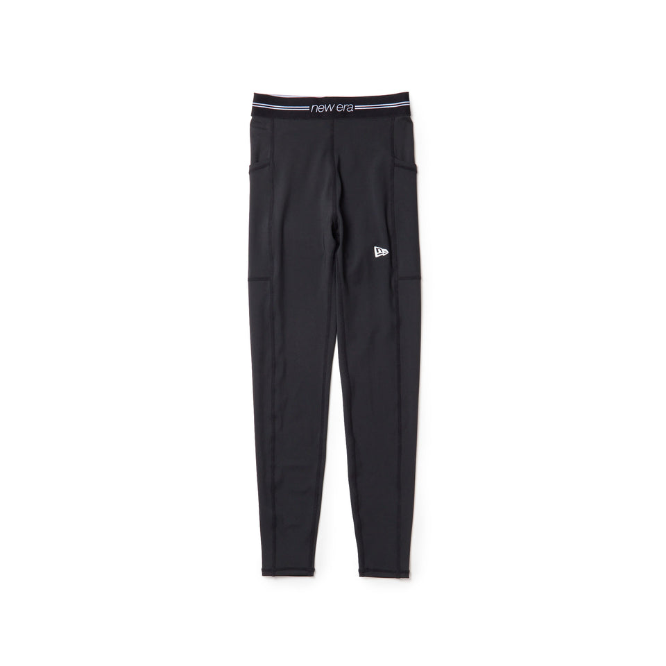Women's レギンス Waist Logo ブラック｜パフォーマンスアパレル