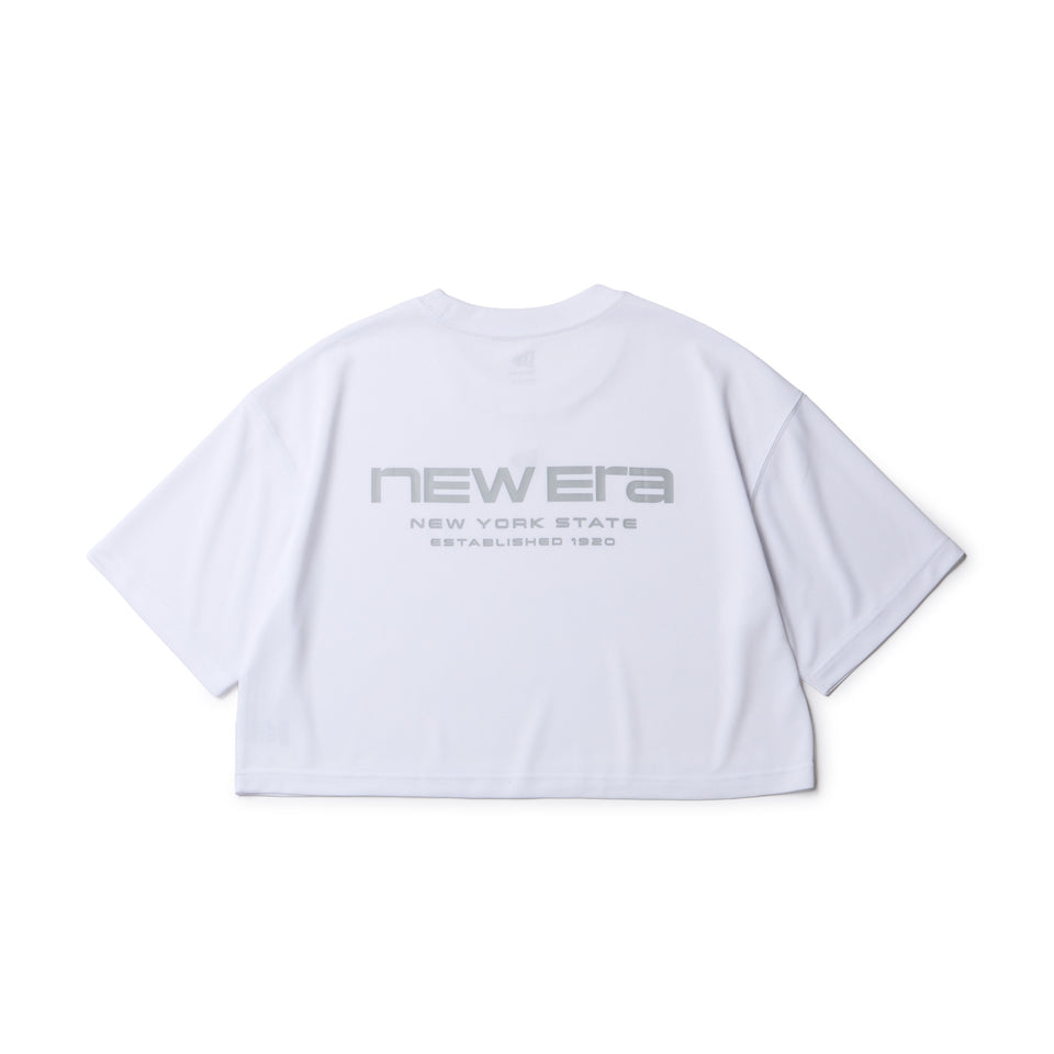 Women's ハーフスリーブ テック Tシャツ Brand Name Logo ホワイト｜パフォーマンスアパレル | NEW ERA ニューエラ公式オンラインストア