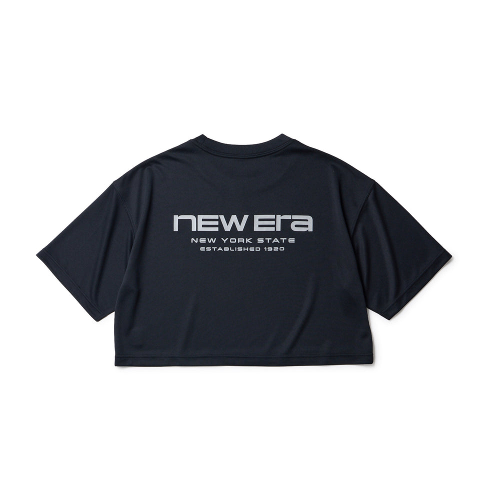 Women's ハーフスリーブ テック Tシャツ Brand Name Logo ブラック｜パフォーマンスアパレル | NEW ERA ニューエラ公式オンラインストア