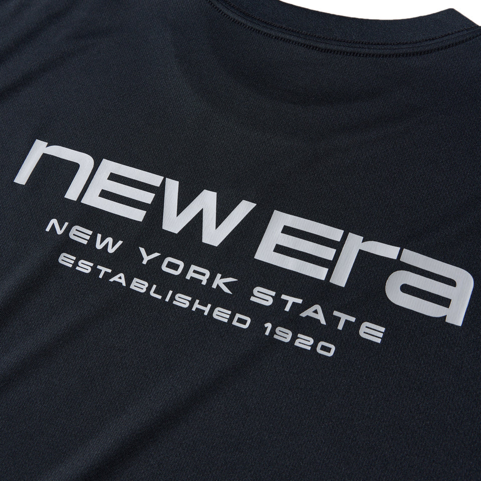 Women's ハーフスリーブ テック Tシャツ Brand Name Logo ブラック｜パフォーマンスアパレル | NEW ERA ニューエラ公式オンラインストア