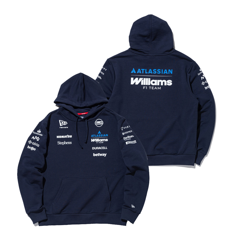 裏毛 スウェット プルオーバーフーディー Atlassian Williams F1 Team