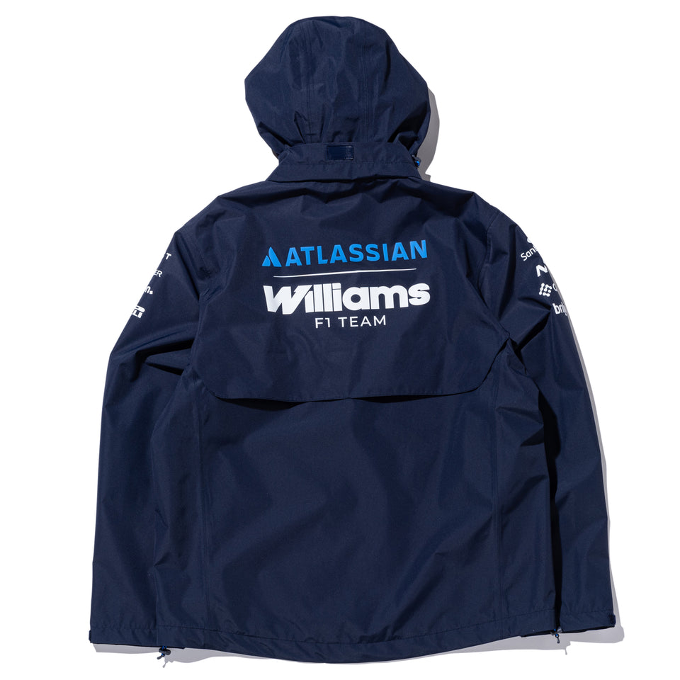 2024 ウイリアムズ　F1 チーム　スタッフ用レインジャケット　チーム支給品￼ レインジャケット Atlassian Williams F1 Team アトラシアン