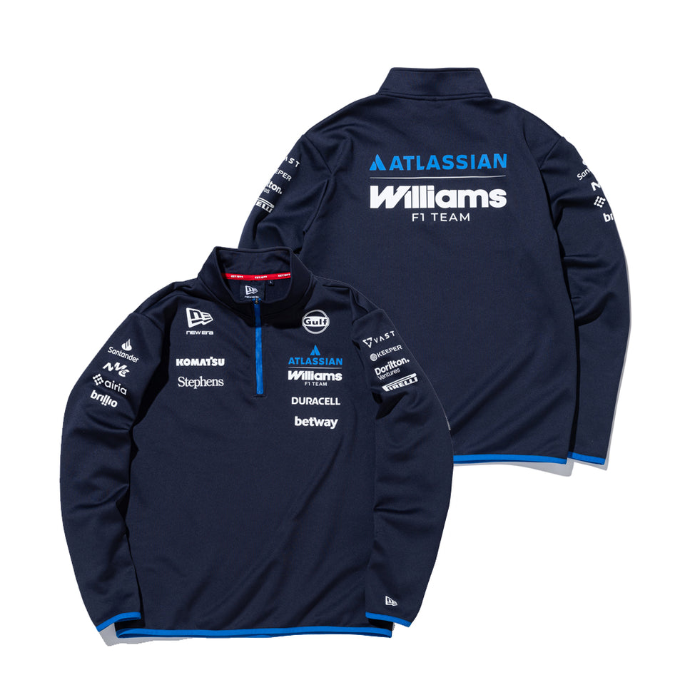 長袖 ミッドネック Tシャツ Atlassian Williams F1 Team ネイビー
