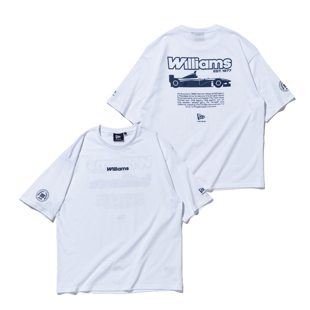 半袖 オーバーサイズド コットン Tシャツ Atlassian Williams F1 Team