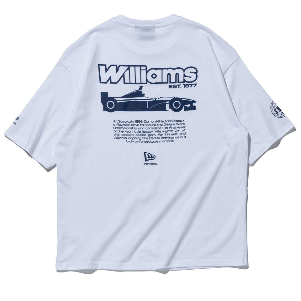 半袖 オーバーサイズド コットン Tシャツ Atlassian Williams F1 Team