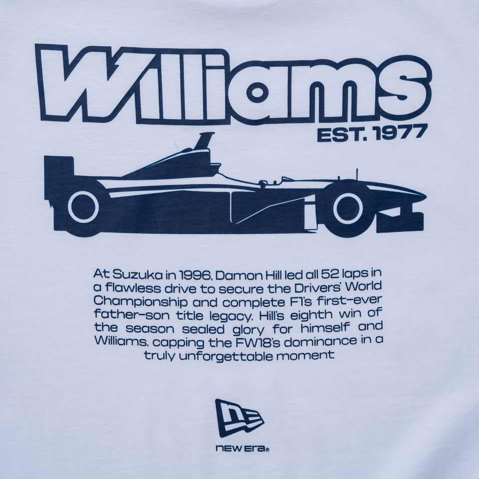 半袖 オーバーサイズド コットン Tシャツ Atlassian Williams F1 Team