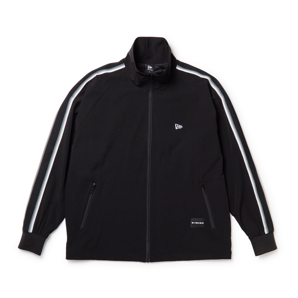 バスケットボール ウォームアップ ジャケット Brand Name Logo ブラック｜パフォーマンスアパレル | NEW ERA ニューエラ公式オンラインストア