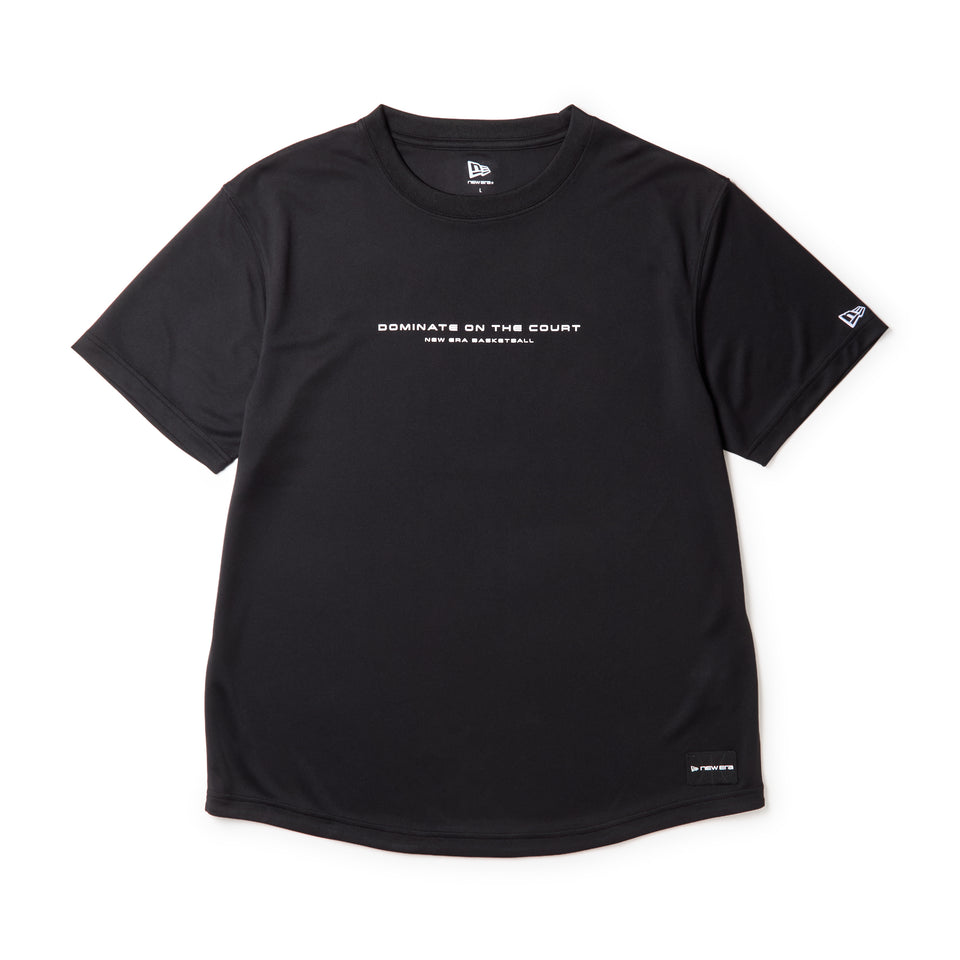 バスケットボール 半袖 テック Tシャツ Round Ball Brand Name Logo ブラック｜パフォーマンスアパレル | NEW ERA ニューエラ公式オンラインストア