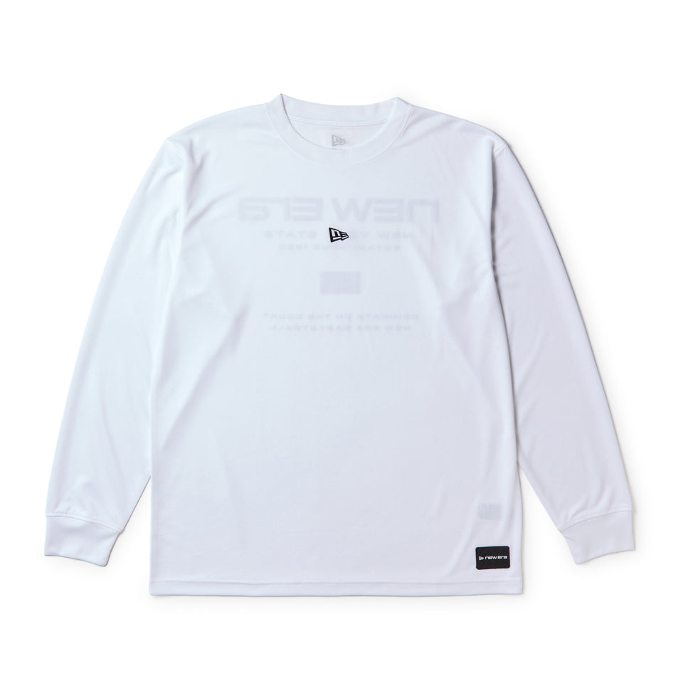 バスケットボール 長袖 テック Tシャツ Brand Name Logo ホワイト｜パフォーマンスアパレル | NEW ERA ニューエラ公式オンラインストア