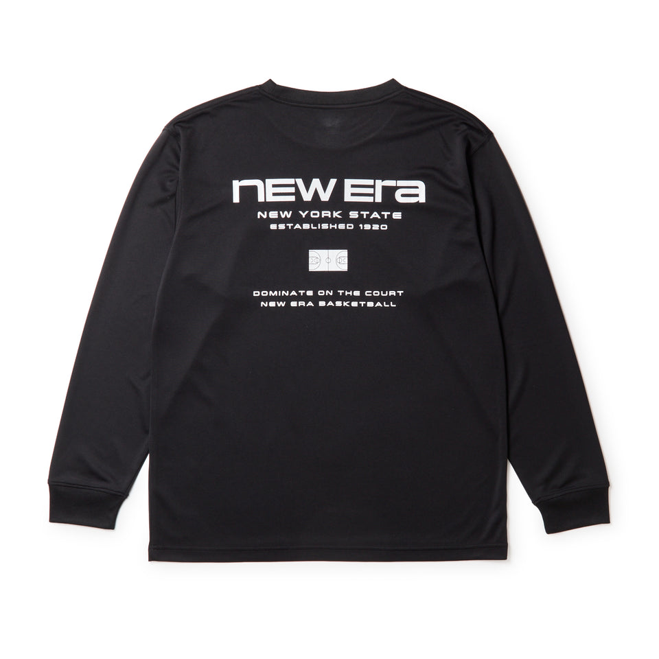 バスケットボール 長袖 テック Tシャツ Brand Name Logo ブラック｜パフォーマンスアパレル | NEW ERA ニューエラ公式オンラインストア