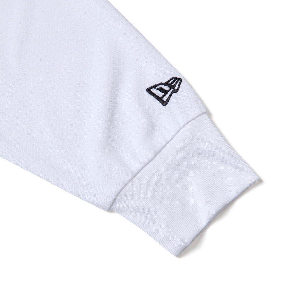 バスケットボール 長袖 オーバーサイズド テック Tシャツ Round Ball Logo ホワイト｜パフォーマンスアパレル | NEW ERA ニューエラ公式オンラインストア