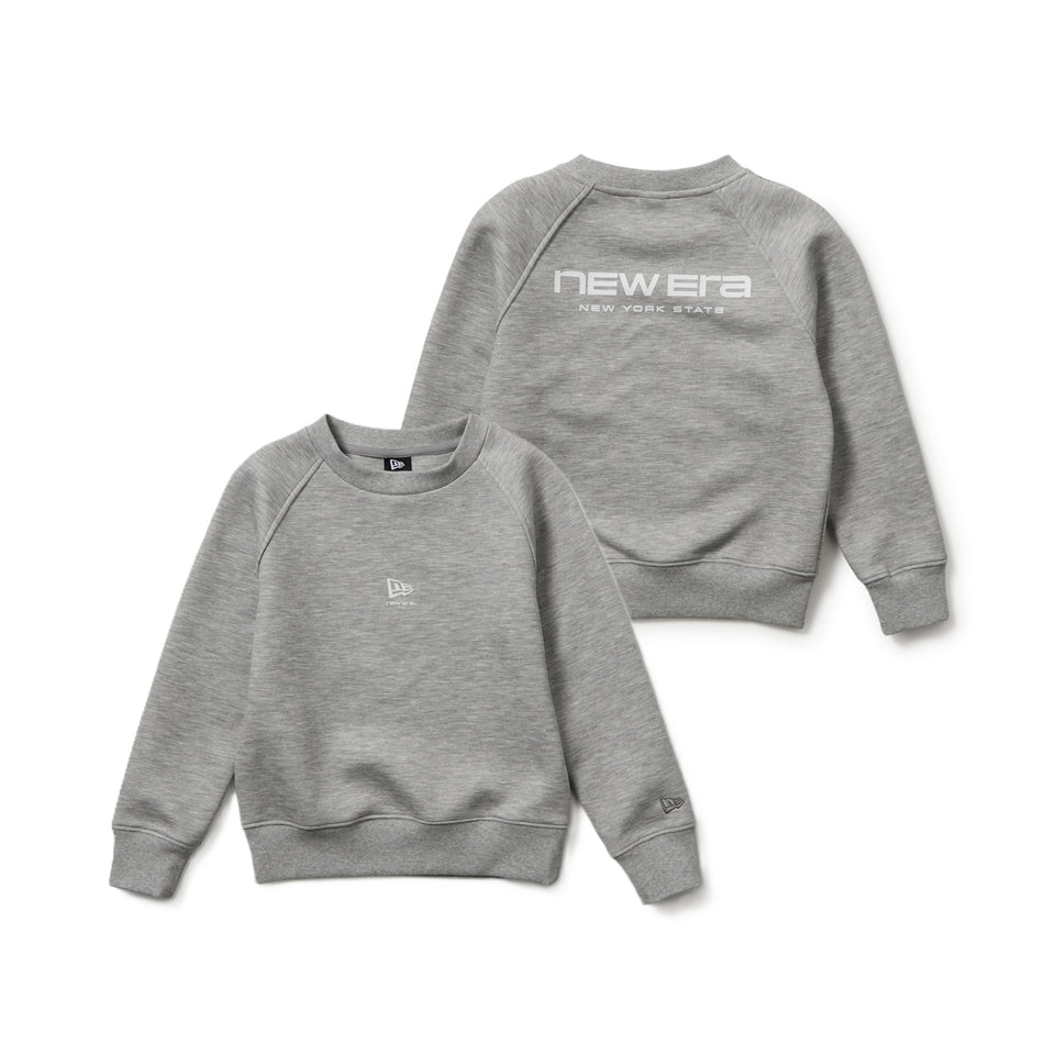 キッズ Youth テックスウェット クルーネック ブランドネームロゴ グレー｜パフォーマンスアパレル | NEW ERA ニューエラ公式オンラインストア