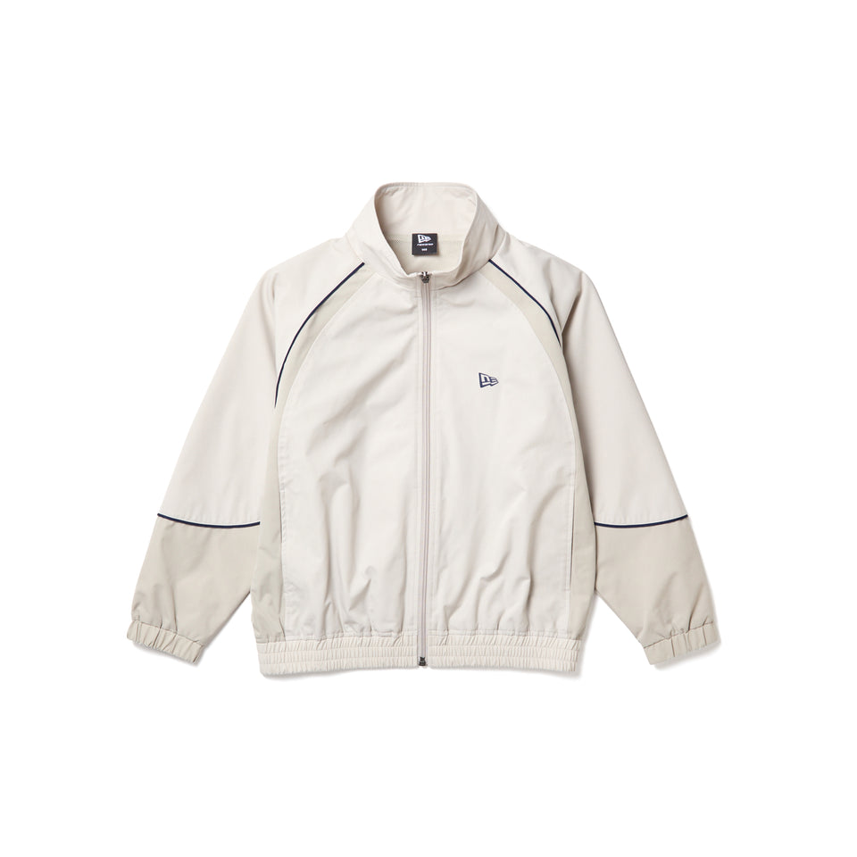 キッズ Youth オーバーサイズド パイピング ジャケット ボックスロゴ ストーン｜パフォーマンスアパレル | NEW ERA ニューエラ公式オンラインストア