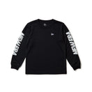 キッズ Youth 長袖 テック Tシャツ Sleeve Logo ブラック｜パフォーマンスアパレル | NEW ERA ニューエラ公式オンラインストア