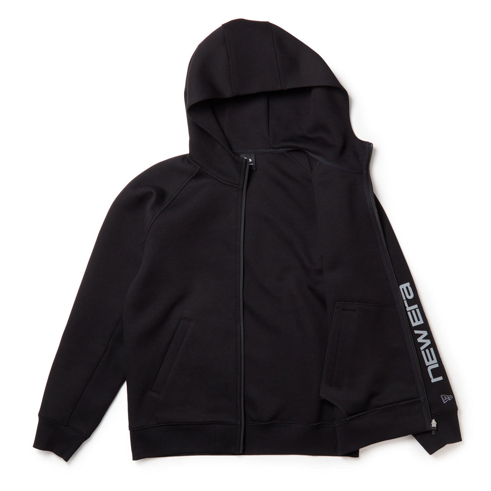 テックスウェット フルジップ フーディ シルバー ブランドネームロゴ ブラック｜パフォーマンスアパレル | NEW ERA ニューエラ公式オンラインストア