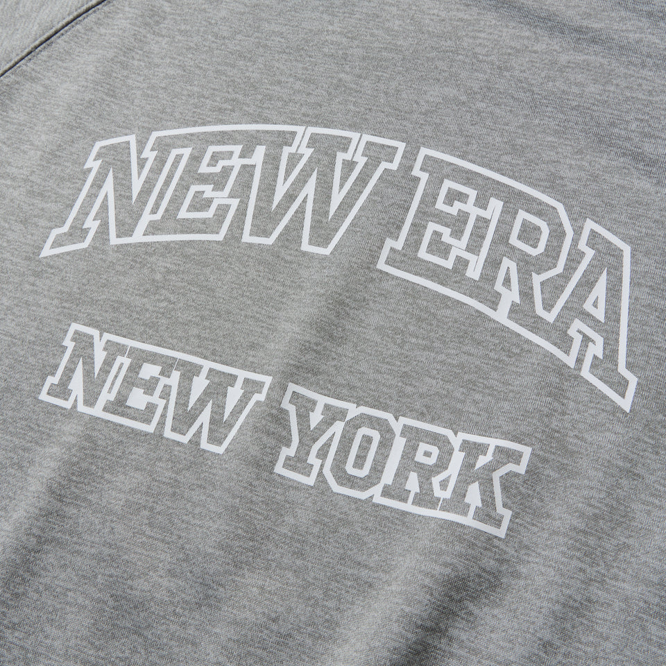 半袖 ドライスウェット Tシャツ College Logo グレー｜パフォーマンスアパレル