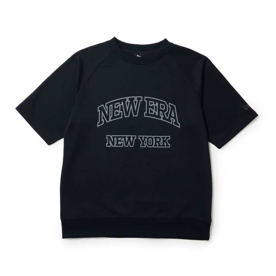 半袖 ドライスウェット Tシャツ College Logo ブラック｜パフォーマンスアパレル
