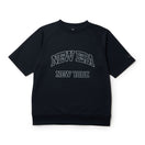 半袖 ドライスウェット Tシャツ College Logo ブラック｜パフォーマンスアパレル