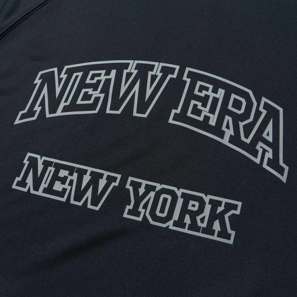 半袖 ドライスウェット Tシャツ College Logo ブラック｜パフォーマンスアパレル