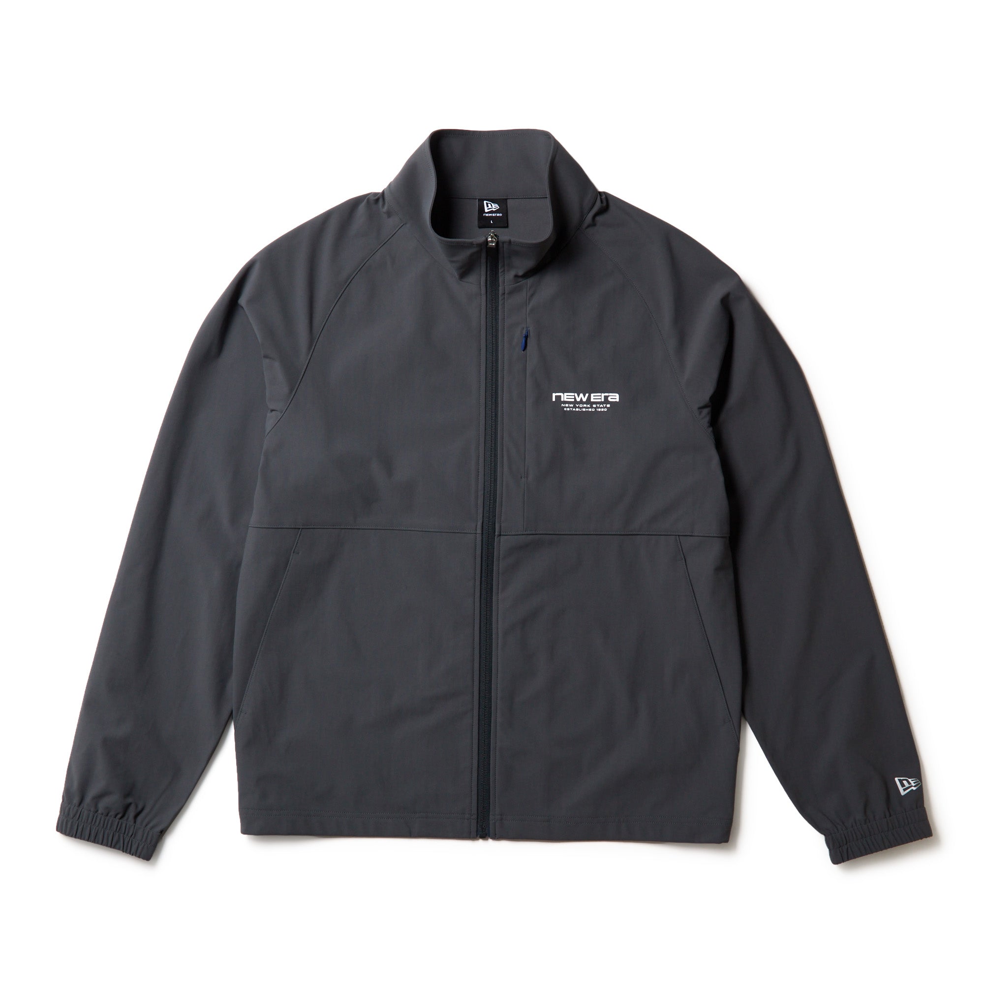 スリム トレーニング ジャケット Brand Name Logo ダークグレー