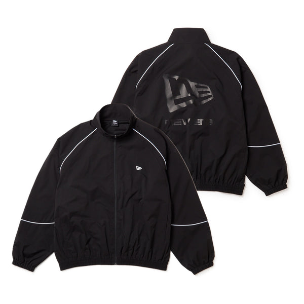 オーバーサイズド パイピング トラックジャケット ボックスロゴ ブラック｜パフォーマンスアパレル | NEW ERA ニューエラ公式オンラインストア