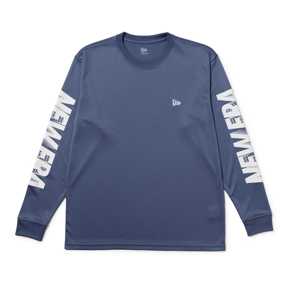 長袖 テック Tシャツ Sleeve Logo スレート｜パフォーマンスアパレル | NEW ERA ニューエラ公式オンラインストア