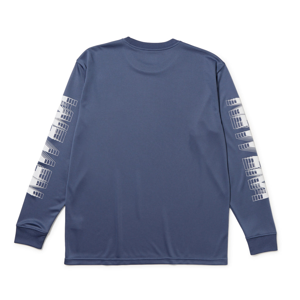 長袖 テック Tシャツ Sleeve Logo スレート｜パフォーマンスアパレル | NEW ERA ニューエラ公式オンラインストア