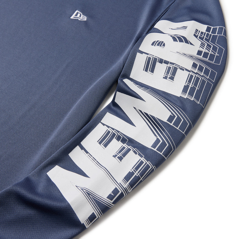 長袖 テック Tシャツ Sleeve Logo スレート｜パフォーマンスアパレル | NEW ERA ニューエラ公式オンラインストア