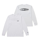 長袖 テック Tシャツ Oval Logo ホワイト｜パフォーマンスアパレル