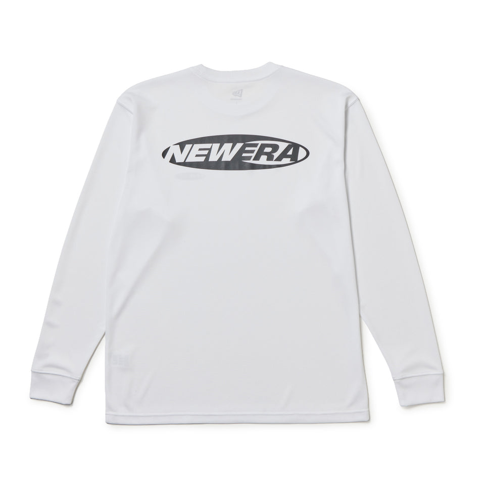 長袖 テック Tシャツ Oval Logo ホワイト｜パフォーマンスアパレル | NEW ERA ニューエラ公式オンラインストア