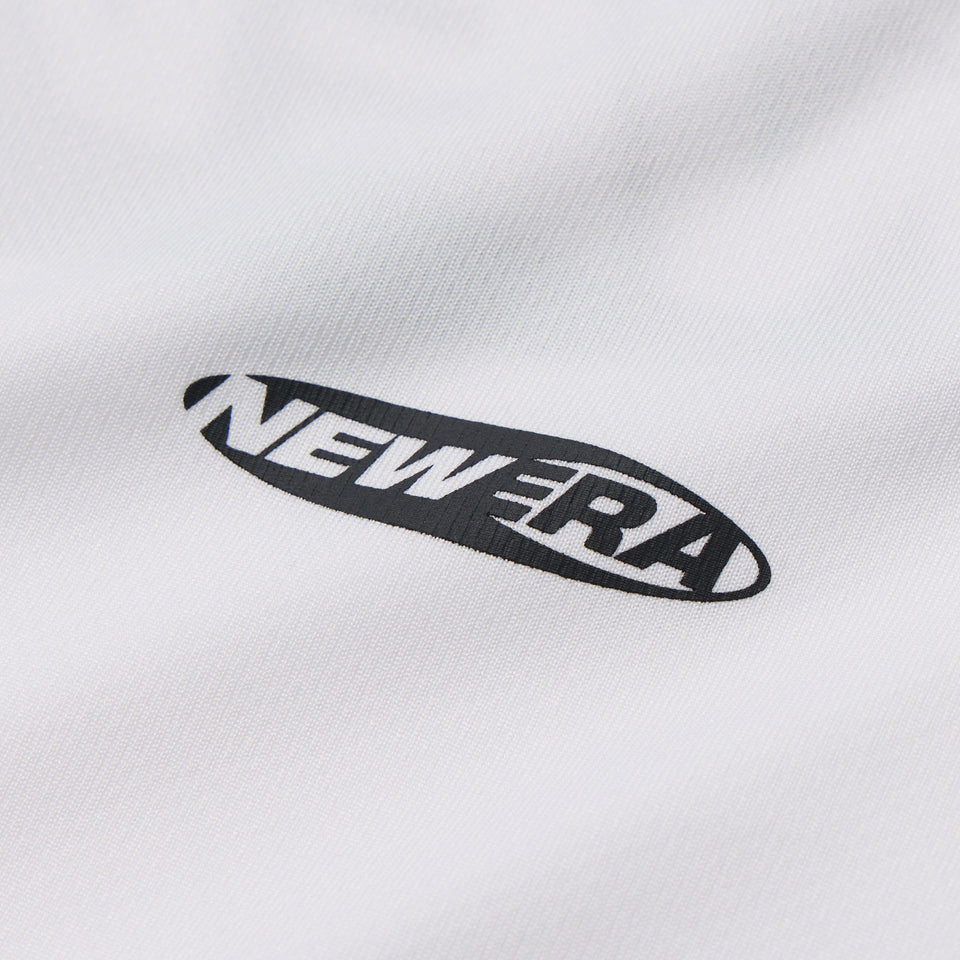 長袖 テック Tシャツ Oval Logo ホワイト｜パフォーマンスアパレル | NEW ERA ニューエラ公式オンラインストア