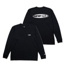 長袖 テック Tシャツ Oval Logo ブラック｜パフォーマンスアパレル