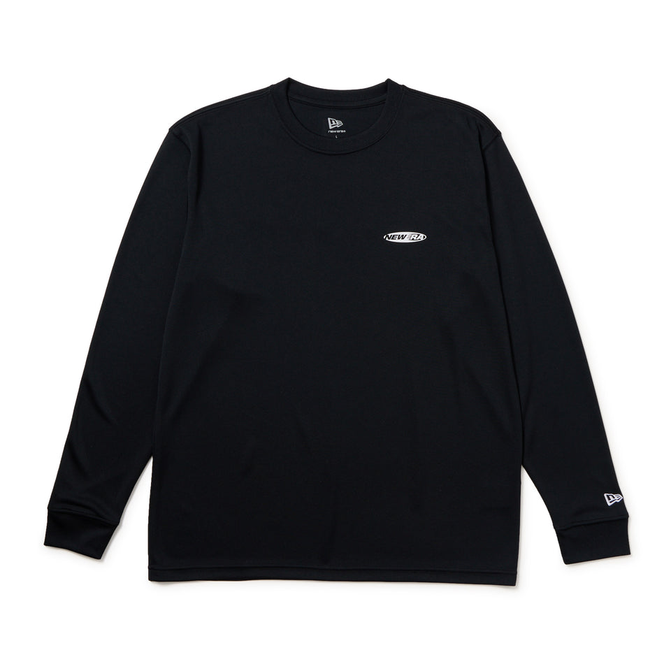 長袖 テック Tシャツ Oval Logo ブラック｜パフォーマンスアパレル | NEW ERA ニューエラ公式オンラインストア