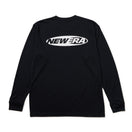 長袖 テック Tシャツ Oval Logo ブラック｜パフォーマンスアパレル | NEW ERA ニューエラ公式オンラインストア