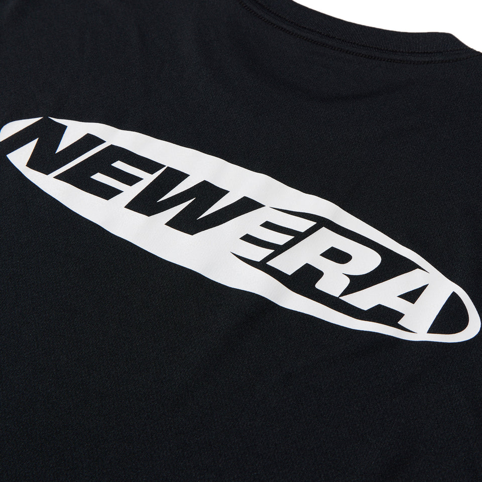 長袖 テック Tシャツ Oval Logo ブラック｜パフォーマンスアパレル | NEW ERA ニューエラ公式オンラインストア