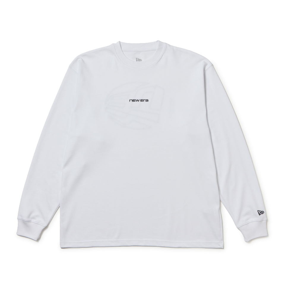 長袖 オーバーサイズド パフォーマンス Tシャツ Flag Oval Logo ホワイト｜パフォーマンスアパレル | NEW ERA ニューエラ公式オンラインストア