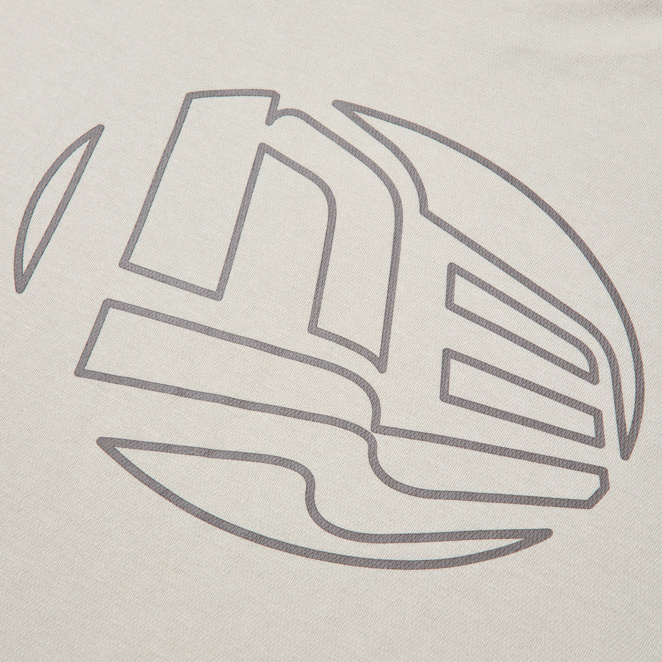 長袖 オーバーサイズド パフォーマンス Tシャツ Flag Oval Logo ストーン｜パフォーマンスアパレル