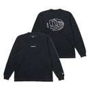長袖 オーバーサイズド パフォーマンス Tシャツ Flag Oval Logo ブラック｜パフォーマンスアパレル