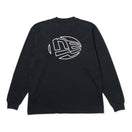 長袖 オーバーサイズド パフォーマンス Tシャツ Flag Oval Logo ブラック｜パフォーマンスアパレル | NEW ERA ニューエラ公式オンラインストア