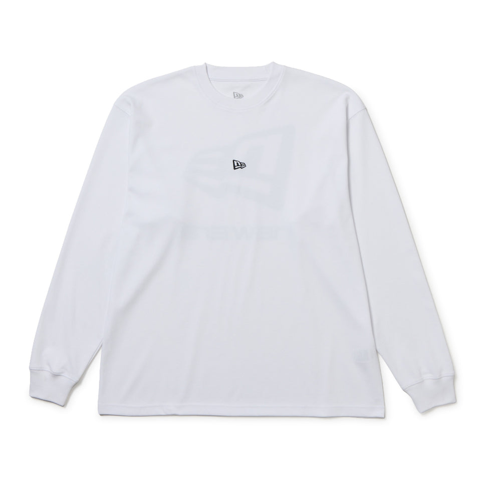 長袖 オーバーサイズド パフォーマンス Tシャツ Box Logo ホワイト｜パフォーマンスアパレル | NEW ERA ニューエラ公式オンラインストア