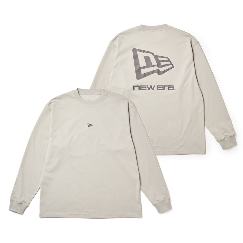 長袖 オーバーサイズド パフォーマンス Tシャツ Box Logo ストーン｜パフォーマンスアパレル