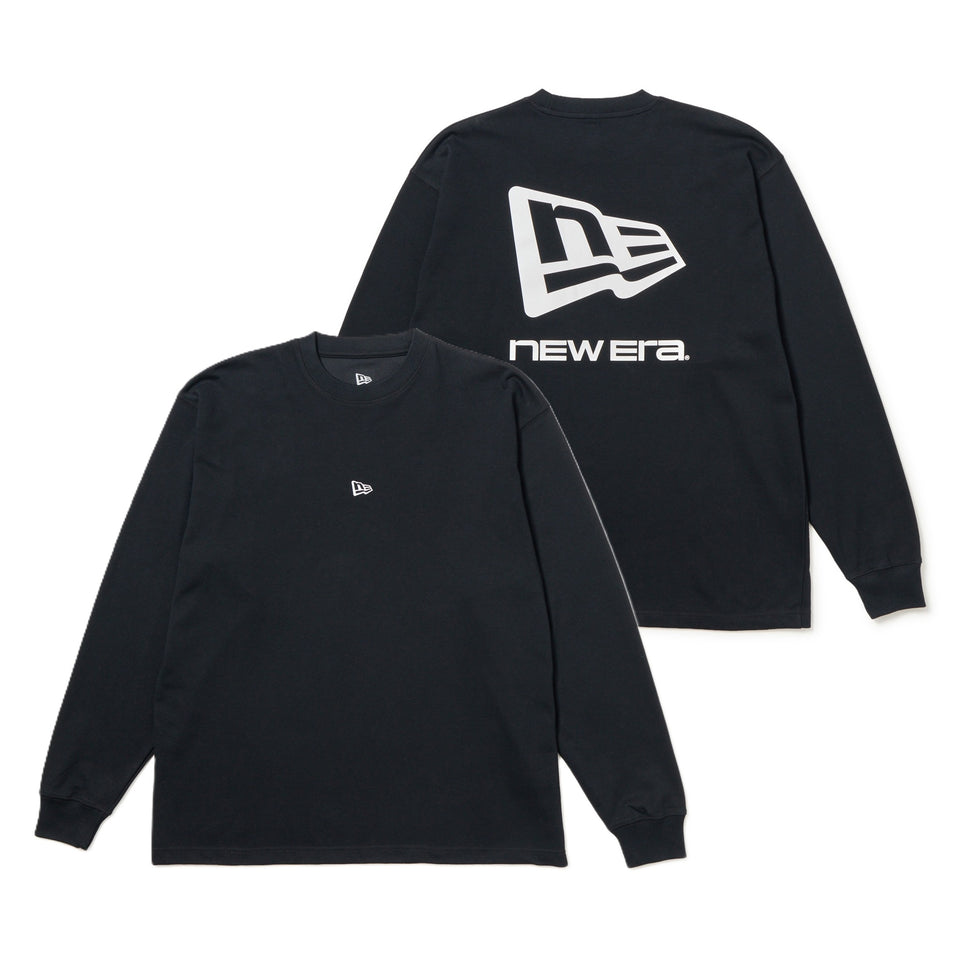 長袖 オーバーサイズド パフォーマンス Tシャツ Box Logo ブラック｜パフォーマンスアパレル