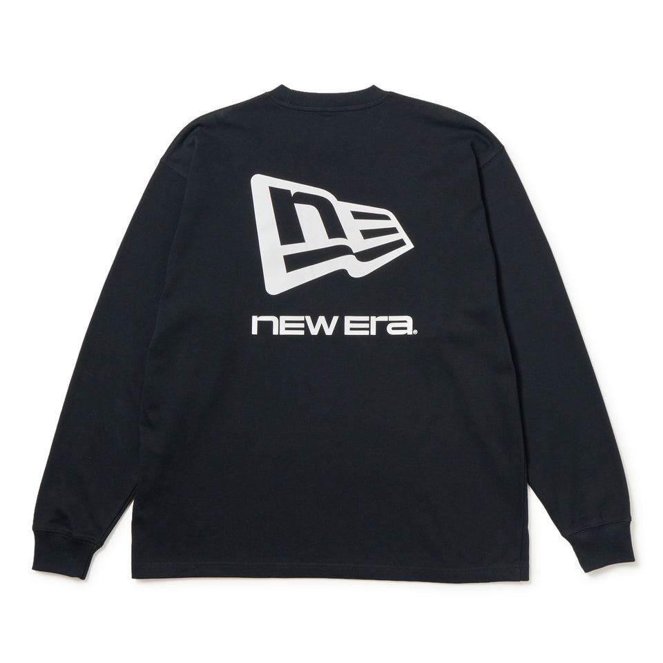 長袖 オーバーサイズド パフォーマンス Tシャツ Box Logo ブラック｜パフォーマンスアパレル | NEW ERA ニューエラ公式オンラインストア