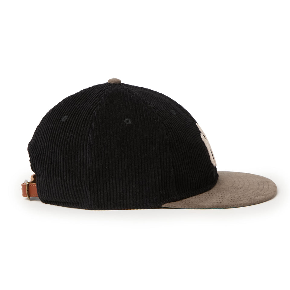 RC 9FIFTY レザーストラップ Corduroy コーデュロイ ニューヨーク・ヤンキース ブラック グレー | NEW ERA ニューエラ公式オンラインストア